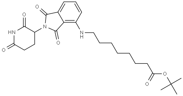 沙利度胺-4-氨基辛酸叔丁酯 结构式