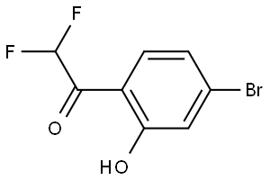 1-(4-Bromo-2-hydroxyphenyl)-2,2-difluoroethanone 结构式