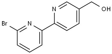 6-Bromo-5'-hydroxymethyl-2,2'-bipyridine 结构式