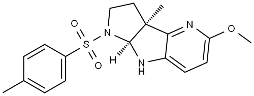 rel-(3aR,8aR)-1,2,3,3a,8,8a-Hexahydro-5-methoxy-3a-methyl-1-[(4-methylphenyl)sul… 结构式