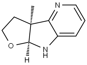 rel-(3aR,8aR)-3,3a,8,8a-Tetrahydro-3a-methyl-2H-furo[3′,2′:4,5]pyrrolo[3,2-b]pyr… 结构式