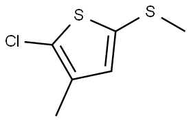 2-chloro-3-methyl-5-(methylthio)thiophene 结构式