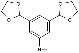 Benzenamine, 3,5-bis(1,3-dioxolan-2-yl)- 结构式