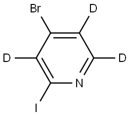4-bromo-2-iodopyridine-3,5,6-d3 结构式
