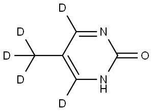 5-(methyl-d3)pyrimidin-4,6-d2-2-ol 结构式