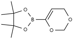 2-(4H-1,3-dioxin-6-yl)-4,4,5,5-tetramethyl-1,3,2-dioxaborolane 结构式