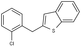 2-(2-chlorobenzyl)benzo[b]thiophene 结构式
