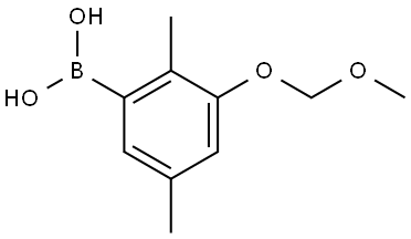 (3-(methoxymethoxy)-2,5-dimethylphenyl)boronic acid 结构式