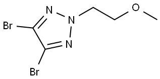 4,5-二溴-2-(2-甲氧基乙基)-2H-1,2,3-三唑 结构式