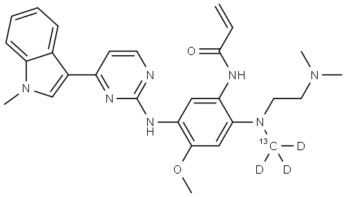 Osimertinib-13CD3 结构式