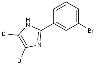 2-(3-bromophenyl)-1H-imidazole-4,5-d2 结构式