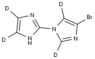 4-bromo-1'H-1,2'-biimidazole-2,4',5,5'-d4 结构式