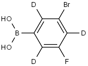 (3-bromo-5-fluorophenyl-2,4,6-d3)boronic acid 结构式