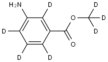 methyl-d3 3-aminobenzoate-2,4,5,6-d4 结构式