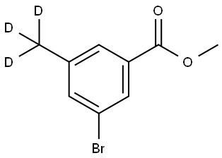 methyl 3-bromo-5-(methyl-d3)benzoate 结构式