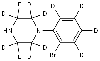 1-(2-bromophenyl-3,4,5,6-d4)piperazine-2,2,3,3,5,5,6,6-d8 结构式