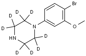 1-(4-bromo-3-methoxyphenyl)piperazine-2,2,3,3,5,5,6,6-d8 结构式