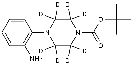 tert-butyl 4-(2-aminophenyl)piperazine-1-carboxylate-2,2,3,3,5,5,6,6-d8 结构式