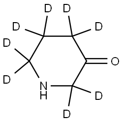 piperidin-3-one-2,2,4,4,5,5,6,6-d8 结构式