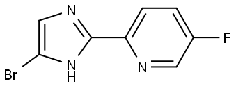 2-(4-bromo-1H-imidazol-2-yl)-5-fluoropyridine 结构式