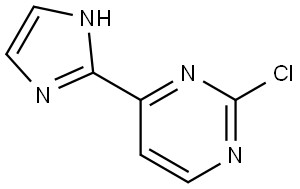 2-chloro-4-(1H-imidazol-2-yl)pyrimidine 结构式