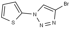 4-bromo-1-(thiophen-2-yl)-1H-1,2,3-triazole 结构式