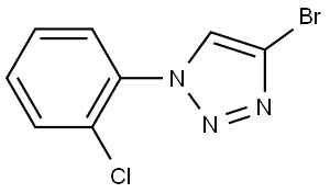 4-bromo-1-(2-chlorophenyl)-1H-1,2,3-triazole 结构式