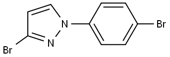 3-bromo-1-(4-bromophenyl)-1H-pyrazole 结构式