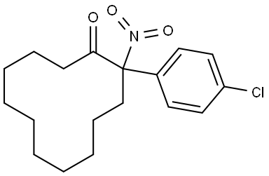 2-(4-chlorophenyl)-2-nitrocyclododecan-1-one 结构式