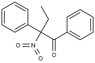 2-nitro-1,2-diphenylbutan-1-one 结构式