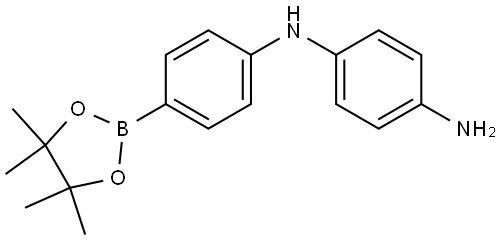 N1-[4-(4,4,5,5-tetramethyl-1,3,2-dioxaborolan-2-yl)phenyl]benzene-1,4-diamine 结构式