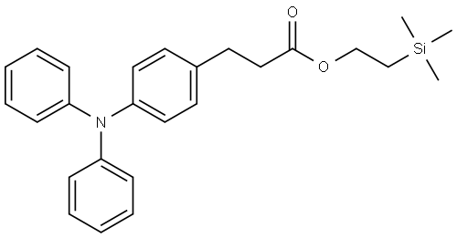 2-(trimethylsilyl)ethyl 3-(4-(diphenylamino)phenyl)propanoate 结构式