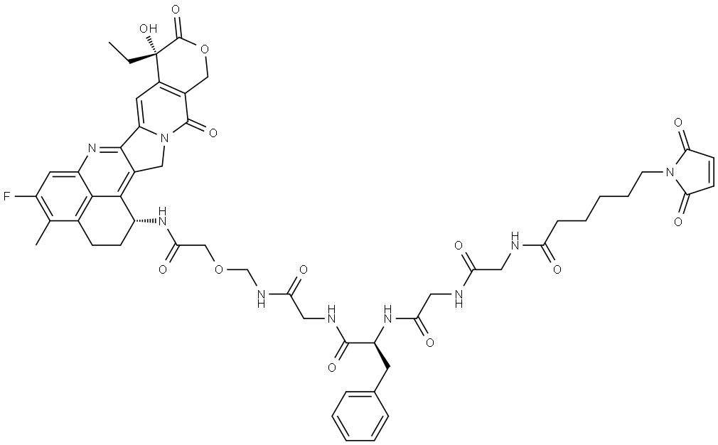 化合物 (1R)-DERUXTECAN 结构式