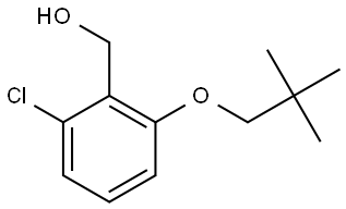 2-Chloro-6-(2,2-dimethylpropoxy)benzenemethanol 结构式