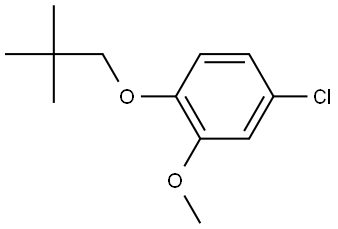 4-Chloro-1-(2,2-dimethylpropoxy)-2-methoxybenzene 结构式