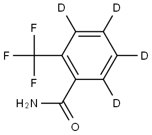 2-(trifluoromethyl)benzamide-3,4,5,6-d4 结构式