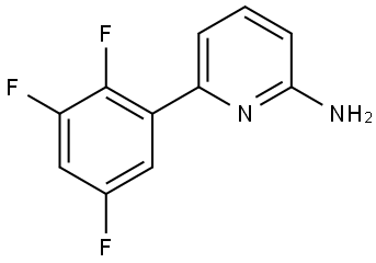 6-(2,3,5-Trifluorophenyl)-2-pyridinamine 结构式