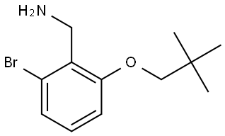 2-Bromo-6-(2,2-dimethylpropoxy)benzenemethanamine 结构式