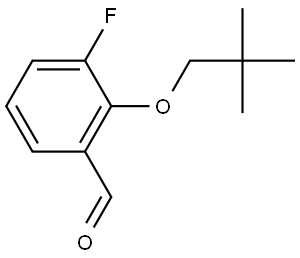 2-(2,2-Dimethylpropoxy)-3-fluorobenzaldehyde 结构式