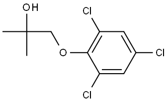 2-Methyl-1-(2,4,6-trichlorophenoxy)-2-propanol 结构式