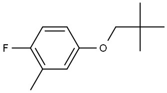 4-(2,2-Dimethylpropoxy)-1-fluoro-2-methylbenzene 结构式