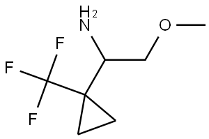 2-methoxy-1-(1-(trifluoromethyl)cyclopropyl)ethan-1-amine 结构式