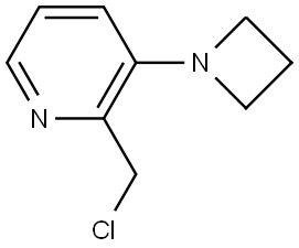 3-(氮杂环丁烷-1-基)-2-(氯甲基)吡啶 结构式