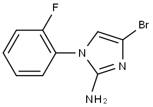4-bromo-1-(2-fluorophenyl)-1H-imidazol-2-amine 结构式