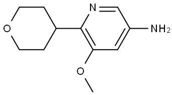 5-methoxy-6-(tetrahydro-2H-pyran-4-yl)pyridin-3-amine 结构式