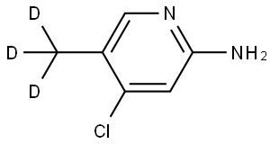 4-chloro-5-(methyl-d3)pyridin-2-amine 结构式