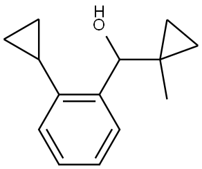 2-Cyclopropyl-α-(1-methylcyclopropyl)benzenemethanol 结构式