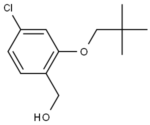 4-Chloro-2-(2,2-dimethylpropoxy)benzenemethanol 结构式