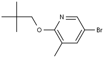 5-Bromo-2-(2,2-dimethylpropoxy)-3-methylpyridine 结构式