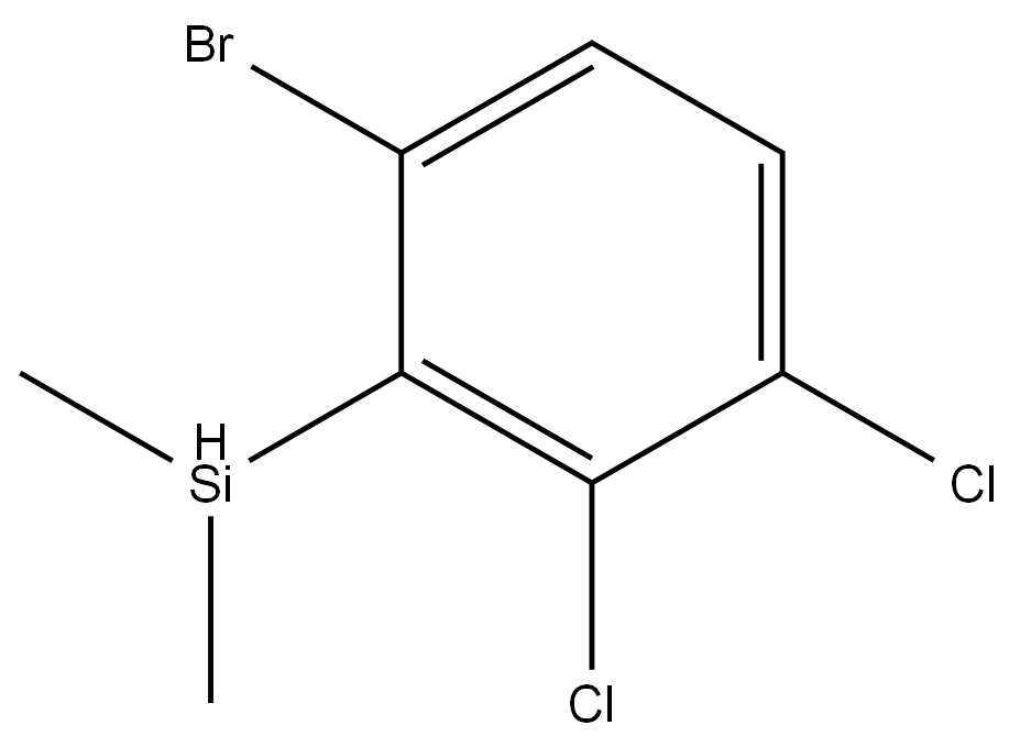 1-Bromo-3,4-dichloro-2-(dimethylsilyl)benzene 结构式